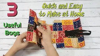 3 Cute and Useful Bags Quick and Easy To Make at Home