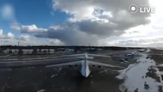 💥Полное видео. FPV-камикадзе атакует российский самолёт А-50 на авиабазе Мачулищи | Новини.LIVE