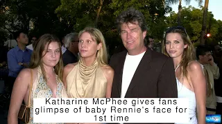 Katharine McPhee gives fans glimpse of baby Rennie's face for 1st time