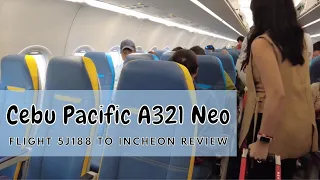 Cebu Pacific New A321 Neo And Flight 5J 188 Manila to Incheon Review