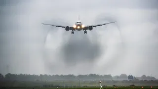 20 MINUTES of RAIN and CONTRAST Planespotting at Amsterdam Airport [AMS/EHAM]