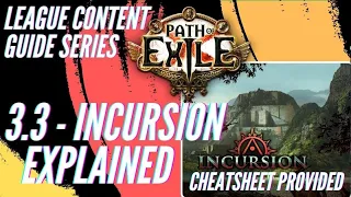 Path Of Exile - League Content Guide Series - 3.3 Incursion /Temple Of Atzoatl / Locus Of Corruption