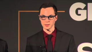 Jim Parsons & Todd Spiewak accept Inspiration Award at the 2013 GLSEN Respect Awards - Los Angeles