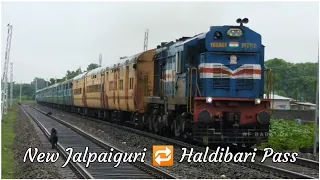 Train to Haldibari | New Jalpaiguri 🔁 Haldibari Passenger with GD ALCo | Darjeeling Mail's Slip