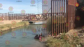 Cruzan migrantes el muro, llegan a suelo estadounidense