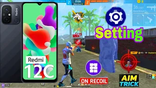 📲Redmi 12C Settings⚙️ HUD SENS+ DPI❤️ REDMI 12C-Free Fire Highlights⚡90%HEADSHOT RATE
