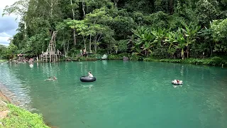 Vang Vieng, Laos, Blue Lagoon 3 And Phaboun Cave, Scooter Ride, Rainy Season  - V8