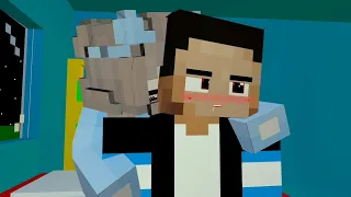 Sofie kiss Kzy while sleeping😴😴(minecraft animation)