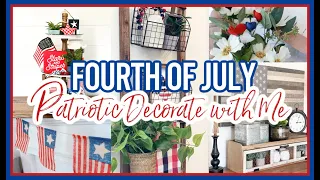 FOURTH OF JULY PATRIOTIC DECORATE WITH ME 2021 | SUMMER DECOR IDEAS
