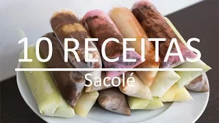 10 RECEITAS DE GELADINHO | DINDIN GOURMET CREMOSO | SACOLÉ |