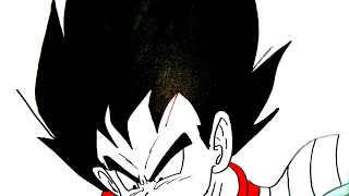 How to draw Kid Vegeta.子供のベジータを描画する方法.