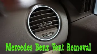 How To Remove Circular Vents 2006-2008 Mercedes Benz ML350 W164 GL450 GL550 GL350 ML63