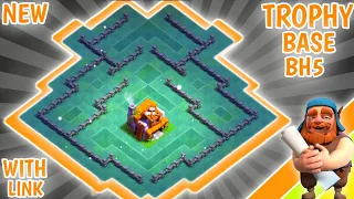 NEW BEST BUILDER HALL 5 BASE WITH REPLAY 2022!! COC BH5 TROPHY BASE COPY LINK - clash of clans