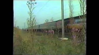 ECML trains at Hougham Lincolnshire August 1987