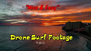 nice & easy 4k drone surf footage