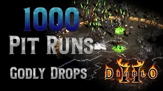 1000 Pits Runs - Godly Finds with the Pitzerker - Diablo 2