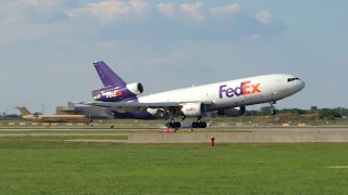 (Rare) Fedex MD-10 Heavy Landing at MSP