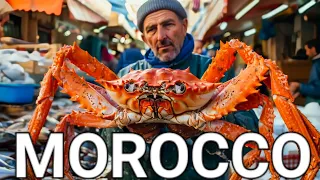 🇲🇦🍣🦀 TANGIER MOROCCO, EXPLORING VIBRANT FISH MARKET AND ANCIENT MEDINA, NORTH AFRICA, 4K HDR