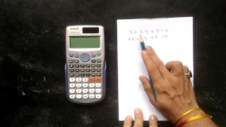 How to solve linear equations with 2 variables using scientific calculator CASIO fx-991ES PLUS