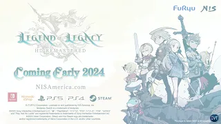 The Legend of Legacy HD Remastered - Official Announcement Trailer | Coming Early 2024