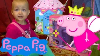 ♥ Peppa Pig Castle Alice and Diana Doll Unpacking Lizuun toys