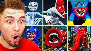 TOP 5 GRUSELIGSTE MONSTER aus KNETE?! (ZUGFRESSER, EXTRA RUTSCHE, HUGGY WUGGY, MEHR!)