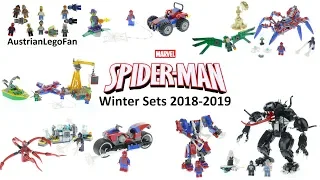 All Lego Marvel Spider-Man Sets Winter 2018-2019 - Lego Speed Build Review