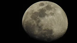 Waxing Gibbous Moon (89,4%) of 21 March 2024 recorded with Nikon P900