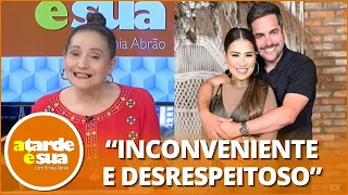 Sonia Abrão detona marido de Simone Mendes após brincadeira de separação: “Não era a hora”