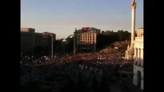 Independence Square, Kyiv, Ukraine, Pravy Sector meeting, July 21 20155