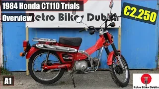 1984 Honda CT110 Trials Red Review / Overview - trail 90 is the greatest motorcycle in the world