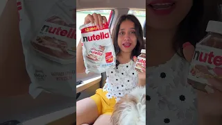 Rs 1000 ki Nutella Travel Pack Review + Viral Hack 😍😍 | @sosaute #shorts