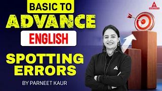 English Spotting Errors | Basic to Advance | English Classes for RBI Grade B, SEBI Grade A