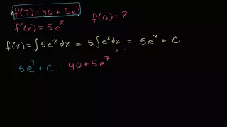 İntegrasyon Sabiti: Bulma Üstel Büyüme Fonksiyonu (Matematik) (Kalkülüs)