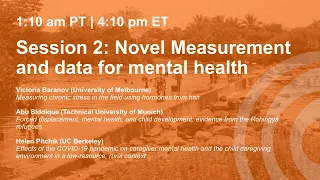 Novel Measurement and data for mental health | MeasureDev 2021