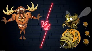 Woodie moose VS Bee Queen boss fight (BETA Reworked)
