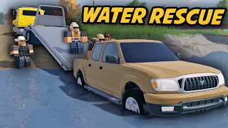 WATER RESCUE AFTER MAN THINKS HIS TRUCK IS A BOAT! - RPF - ER:LC Liberty County Roleplay - S2 EP 9
