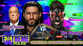 Roman Reigns Vs The Demon Finn Balor : Extreme Rules 2021 : WWE Universal Championship Match