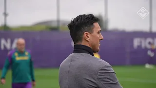 Allenamento verso Fiorentina vs Čukarički