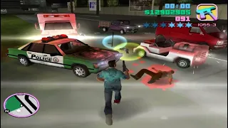 GTA VICE CITY FIGHT WITH POLICE #gta #game #grandtheftauto #rockstar #viral #youtubeshorts #trending