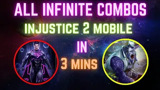 All Injustice 2 mobile Infinite Combo in 3 MINS |