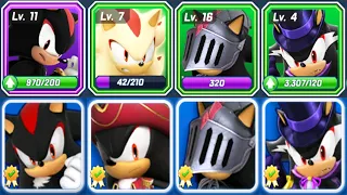 Sonic Forces vs Sonic Dash - All 8 Shadow Characters - New Character Super Shadow All Characters