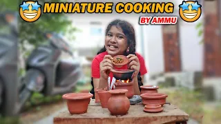 😜First Time MINIATURE COOKING || Ammu Bloopers || AMIRTHA VARSHINI