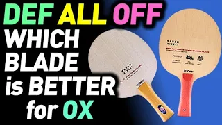 Which blade speed is better for OX long pips play? Off, All or Def - what to choose?