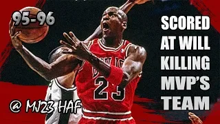 Michael Jordan Highlights vs Spurs (1995.11.22) - 38pts, Scored at WILL, Killing MVP's Team!