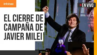 Javier Milei cerró su campaña ante una multitud en Córdoba
