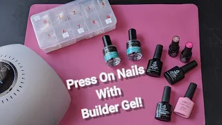 Press on Nails with Builder gel...The Apres Gel X System Dupe! (Trying for the 1st time!)