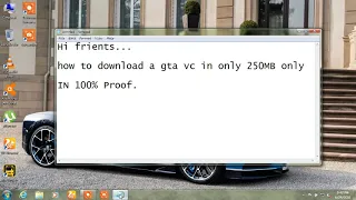 PC GTA vice city download for 250MB only!!!