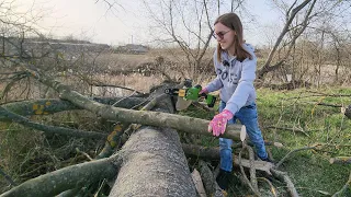 Пила для маленької дівчинки 😍 Як зібрати ланцюгову пилку Procraft PKA20 та перший тест