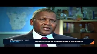 Dangote speaks on Nigeria's economic recession